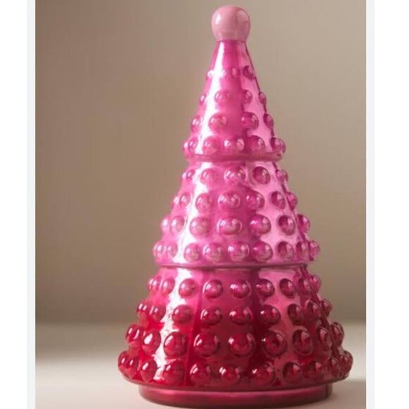 Anthropologie Hallorm Bubble Tree Fruity Plum & Fir Balsam‎ Glass Candle - Picture 1 of 3